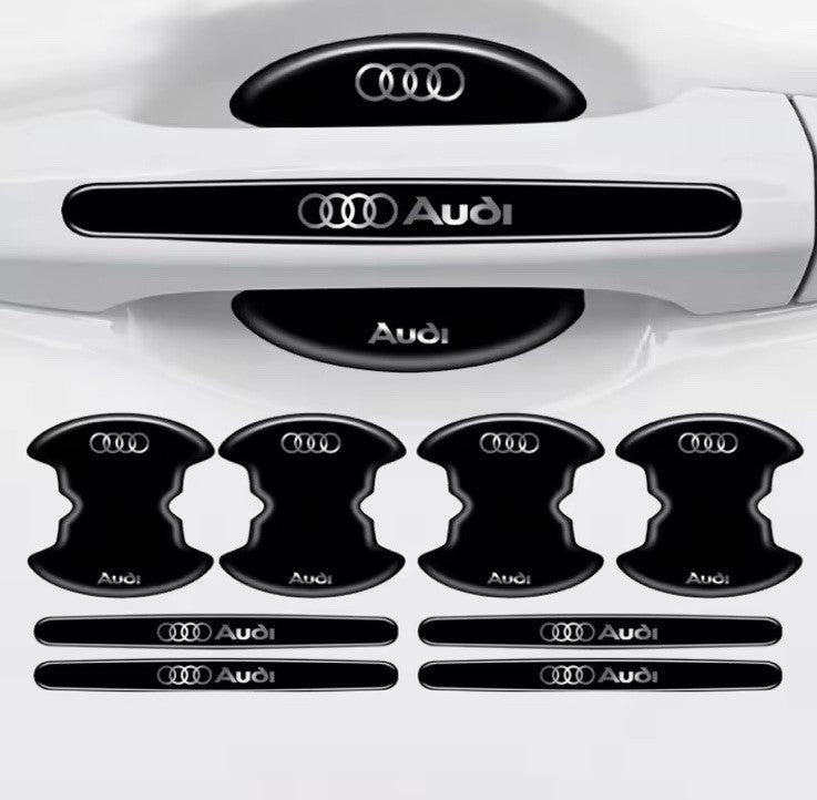 8Pcs Car Door Handle Anti-Scratch Protector Film Sticker Universal for Audi