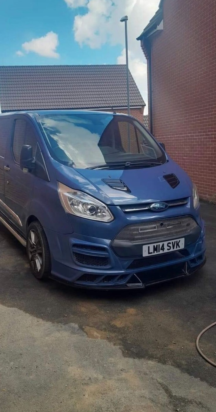 FORD TRANSIT CUSTOM- M SPORT FRONT SPLITTER 2013-2018