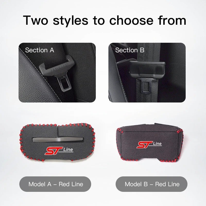 Ford ST Line Seatbelt Buckle Cover For Ford Fiesta Focus Puma Kuga Mondeo