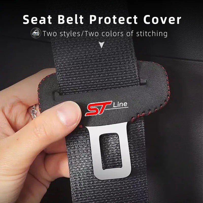 Ford ST Line Seatbelt Buckle Cover For Ford Fiesta Focus Puma Kuga Mondeo