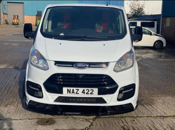 FORD TRANSIT CUSTOM- M SPORT FRONT SPLITTER 2013-2018