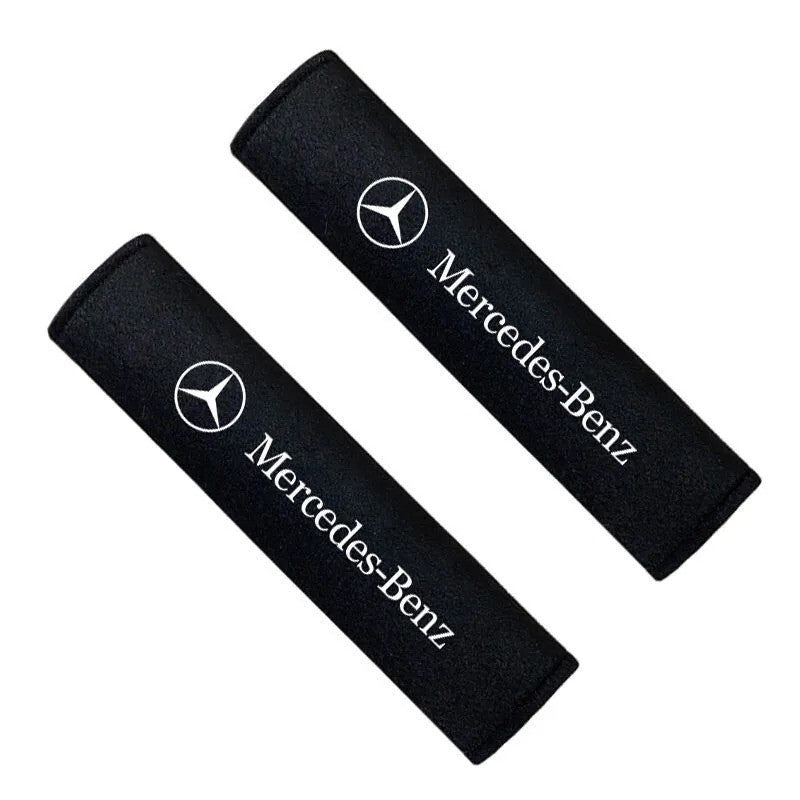 2PCS Seat Belt Shoulder Pad for Mercedes Benz AMG W108 W124 W126 W140 W168