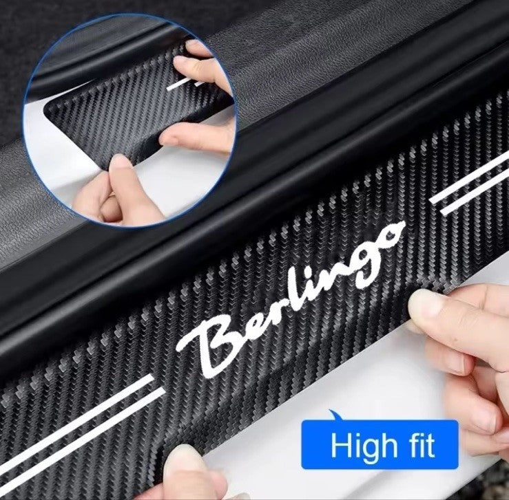4pcs Car Door Sill Protective Strips For Citroen Berlingo