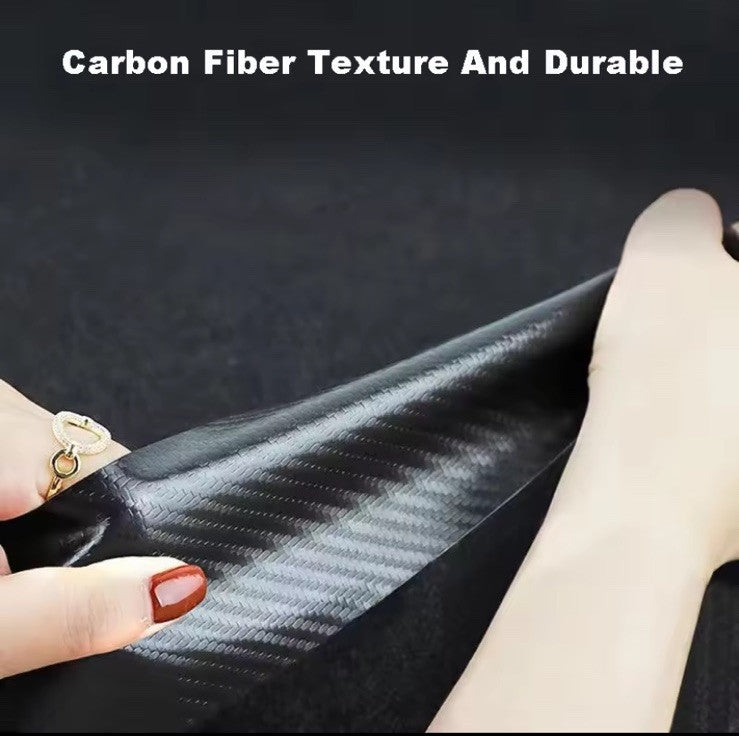 4PC Carbon Fiber Door Sill Protector for Ford ST