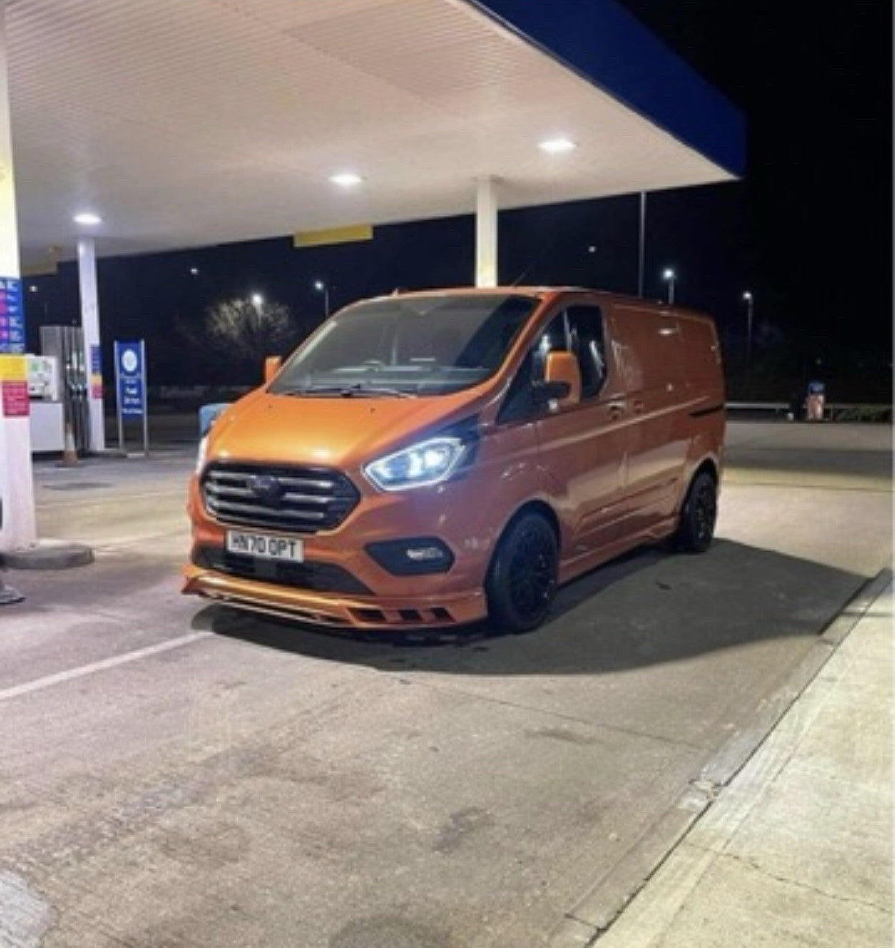 FORD TRANSIT CUSTOM- FRONT SPLITTER AND SIDE SKIRTS ONLY FOR FACELIFT SWB 2019+