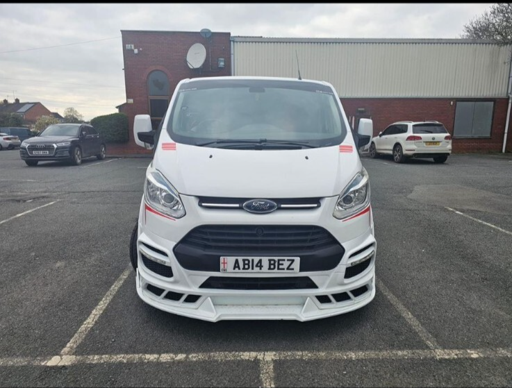 FORD TRANSIT CUSTOM- M SPORT FRONT SPLITTER 2013-2018