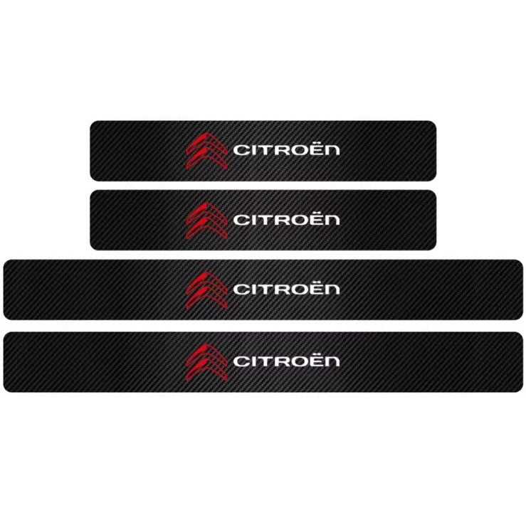 4PCS Car Door Sill Protective Strips For Citroen