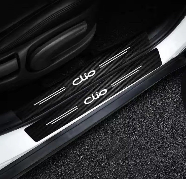 4pcs Car Door Sill Protective Strips For Renault Clio