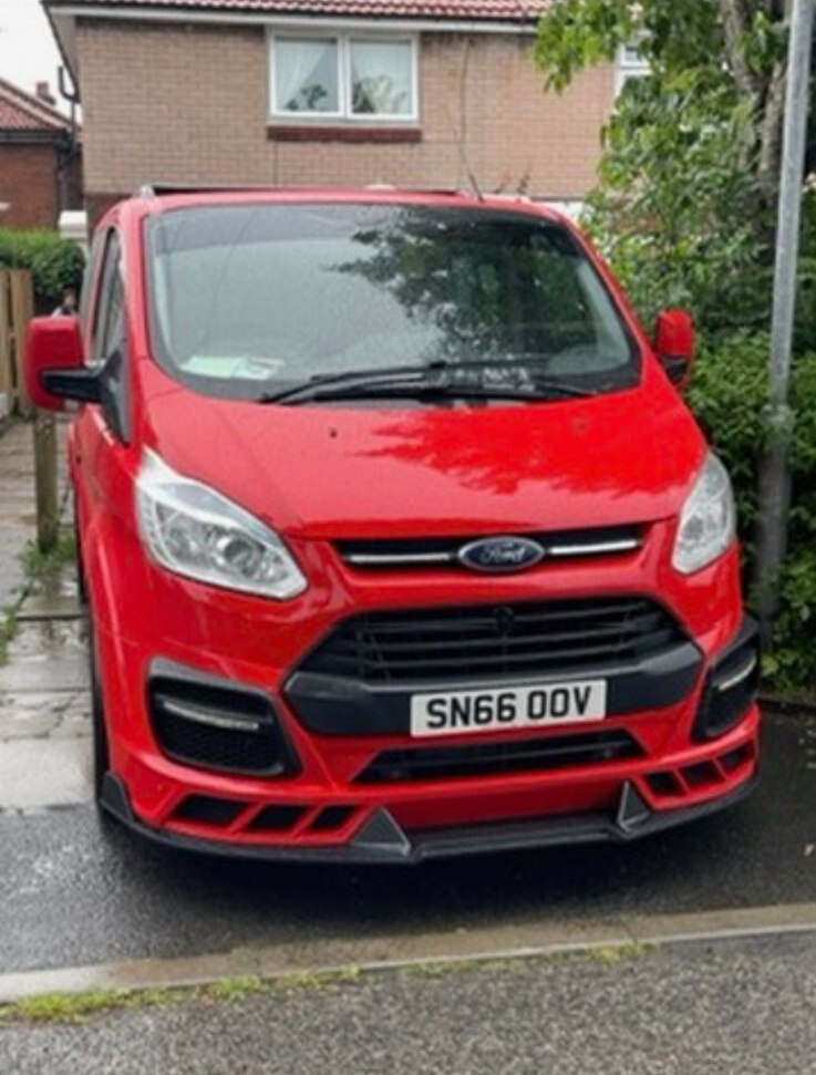FORD TRANSIT CUSTOM- M SPORT FRONT SPLITTER 2013-2018