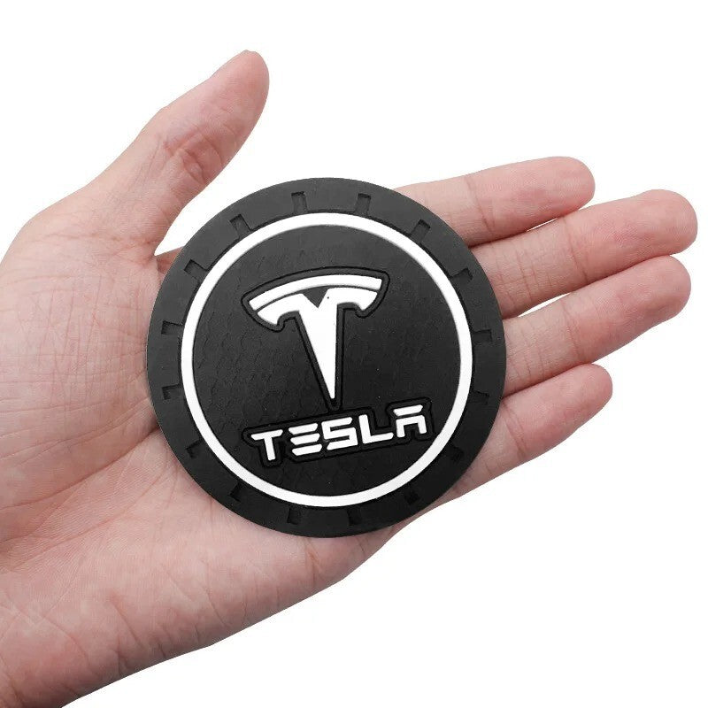 Car Coaster Cup Holder Anti-Slip Mat for Tesla Model 3 S X Y Accessories
