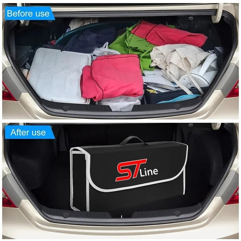 Car Trunk Storage Box for Ford ST Line Focus X Mondeo Kuga MK2/3/4 Accessories