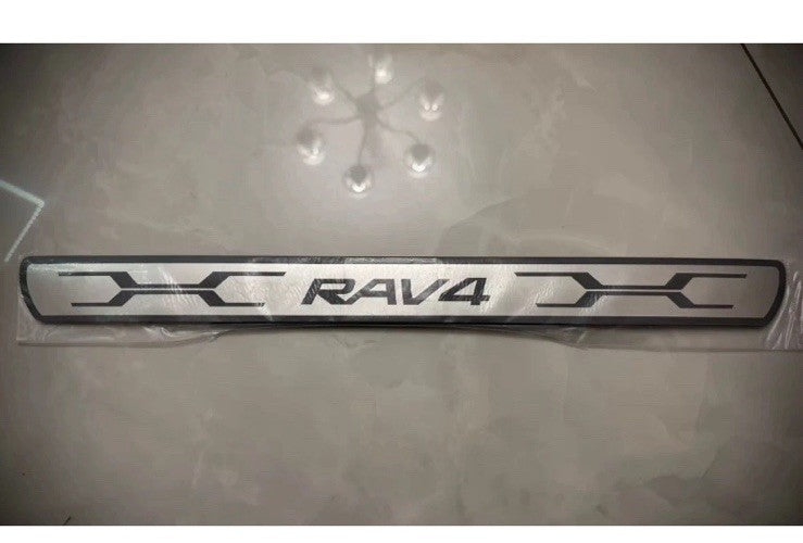4Pcs Stainless Steel Door Sill Protective Scuff Plates For Toyota RAV4