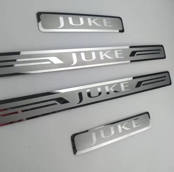 4Pcs Stainless Steel Door Sill Protective Scuff Plates For Nissan Juke