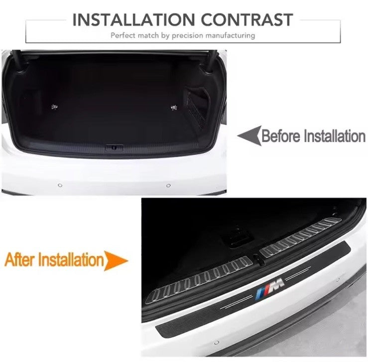 BMW Carbon Look Boot Sill Protective Sticker For All BMW Models