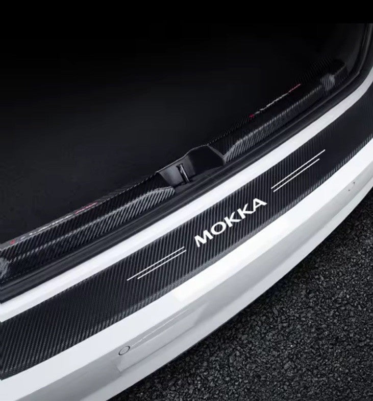 5Pcs Carbon Fibre Luminous Door Sill Protector For Vauxhall Mokka