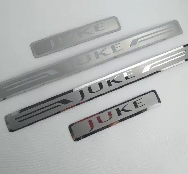 4Pcs Stainless Steel Door Sill Protective Scuff Plates For Nissan Juke
