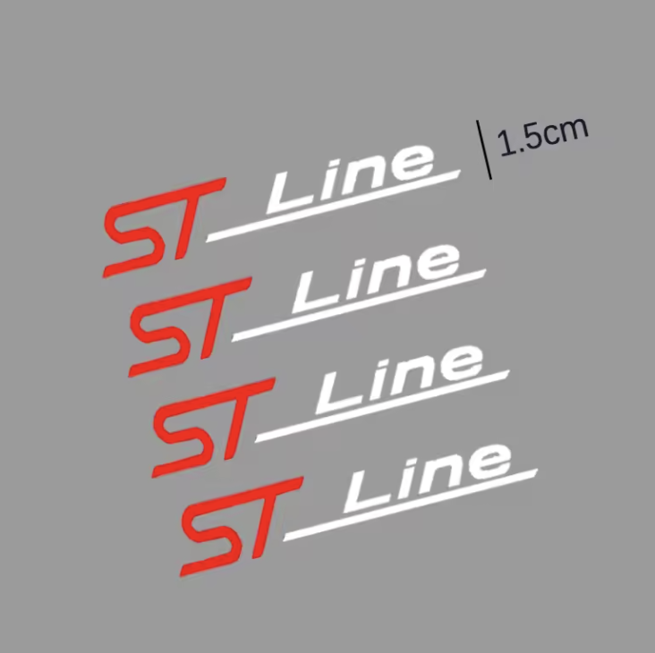 4PC Ford Focus Fiesta Kuga Puma ST Line Car Windshield Wiper Stickers