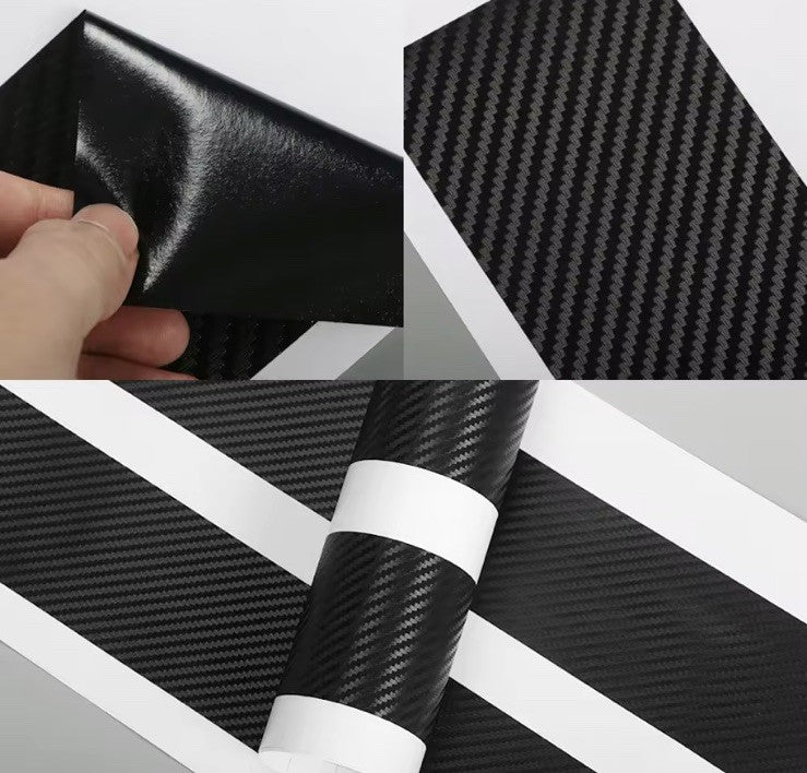 4pcs Carbon Fibre Effect Car Door Sill Protective Strips For Vauxhall Insignia