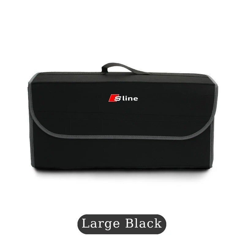 Car Trunk Organizer Foldable Storage Box Bag for Audi RS S Line RS3 RS4 A8 Q7