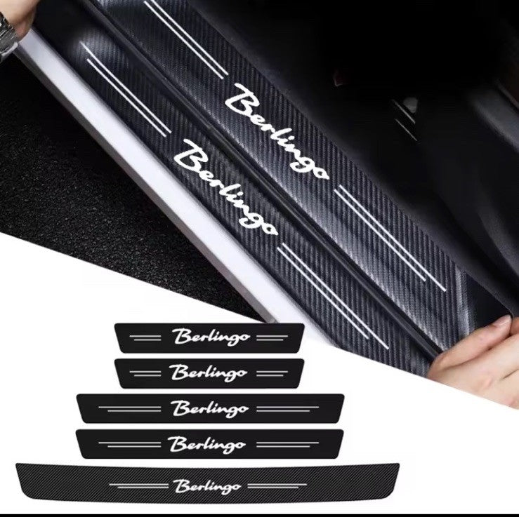 5PCS Car Door Sill Protective Strips For Citroen Berlingo