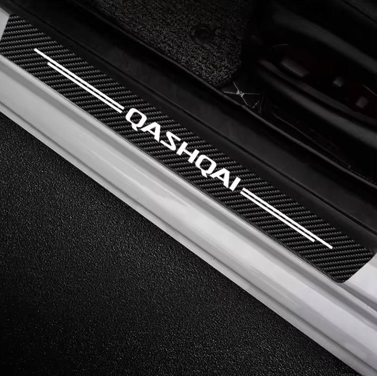 5Pcs Car Door Sill Protector Stickers for Nissan Qashqai J10 J11 J12 2013–2021