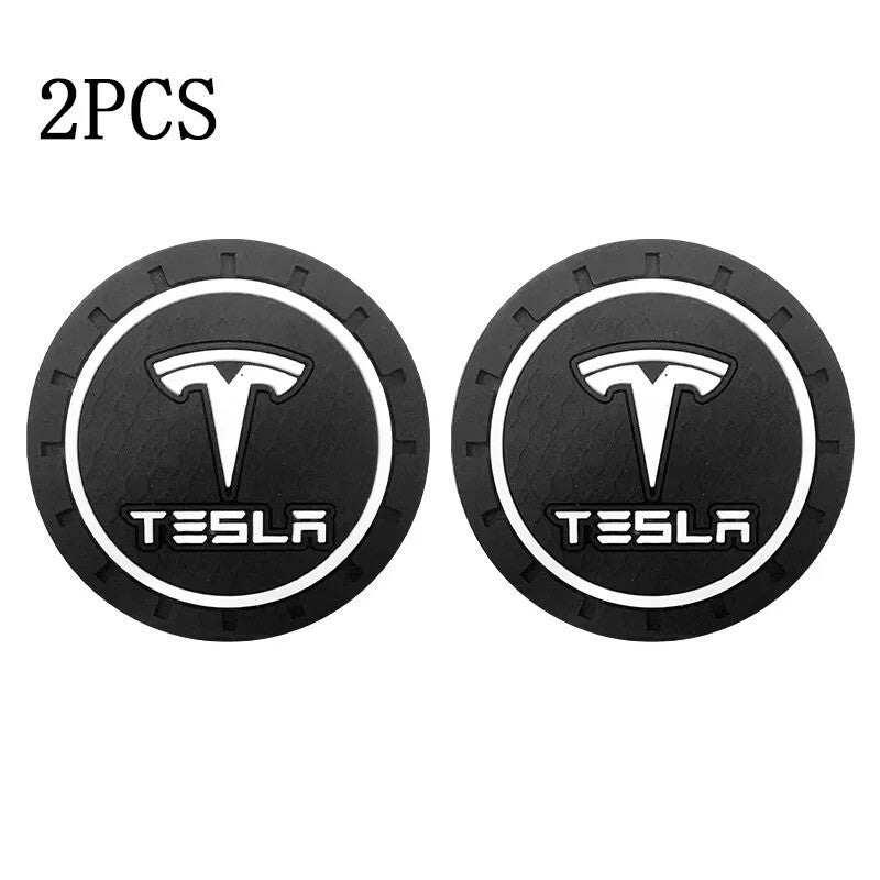Car Coaster Cup Holder Anti-Slip Mat for Tesla Model 3 S X Y Accessories