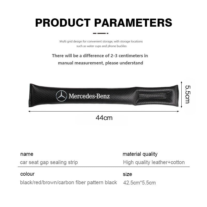 Car Seat Gap Filler Cushions Leak Proof for Mercedes Benz AMG GLE GLS CLA