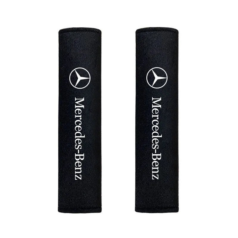 2PCS Seat Belt Shoulder Pad for Mercedes Benz AMG W108 W124 W126 W140 W168