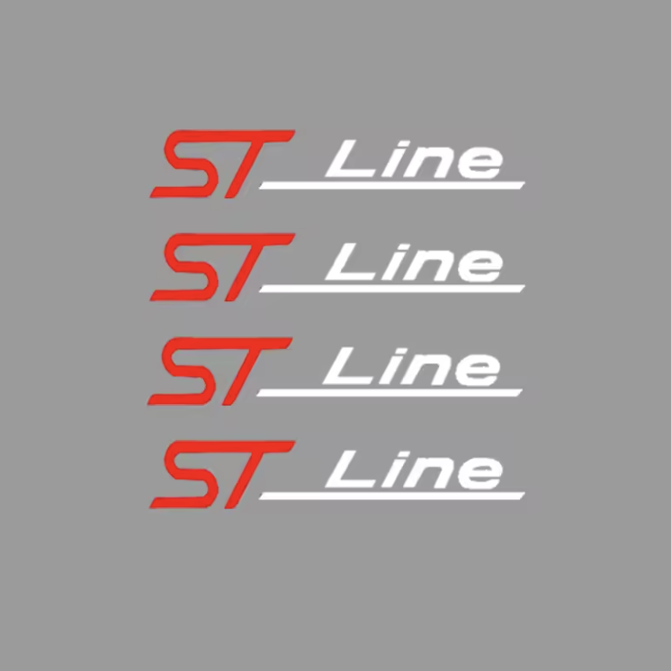 4PC Ford Focus Fiesta Kuga Puma ST Line Car Windshield Wiper Stickers