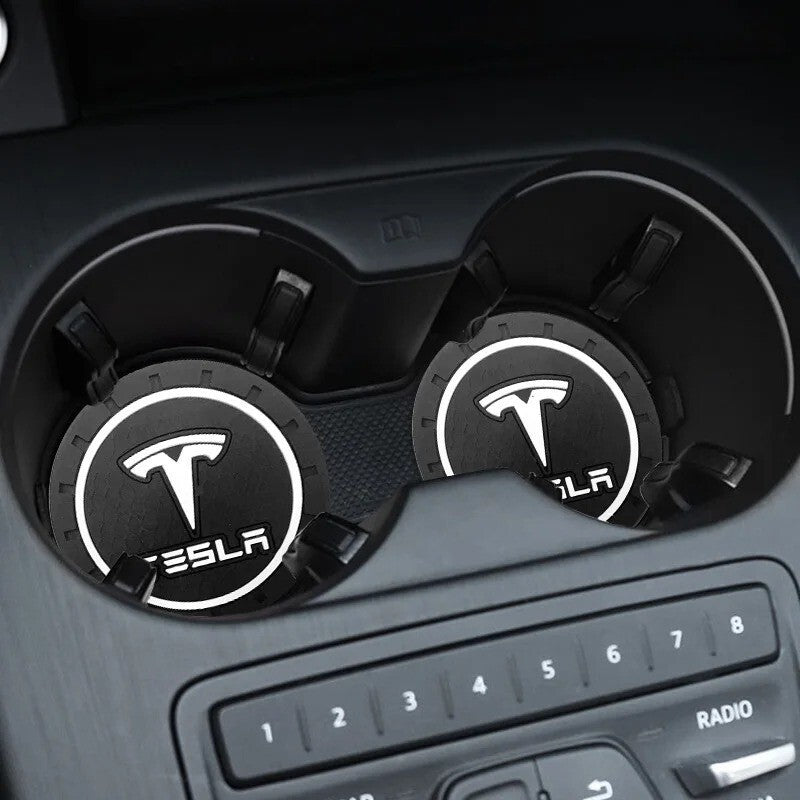 Car Coaster Cup Holder Anti-Slip Mat for Tesla Model 3 S X Y Accessories