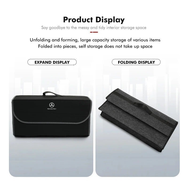 Foldable Car Trunk Storage Organizer Box for Mercedes Benz A B C E Class