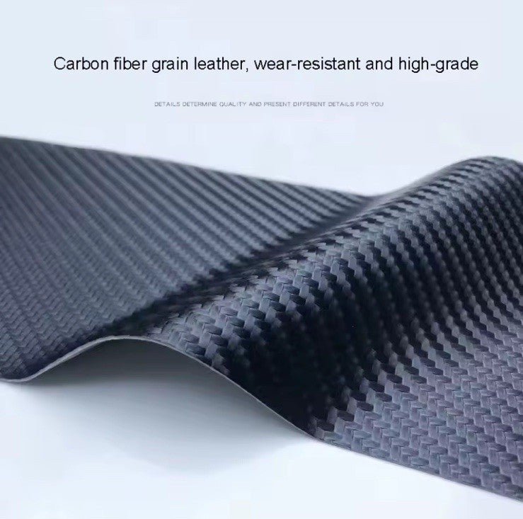 5PCS FR Badge Carbon Fibre Plate Door Sill Protector Guard Stickers Leon Ibiza 