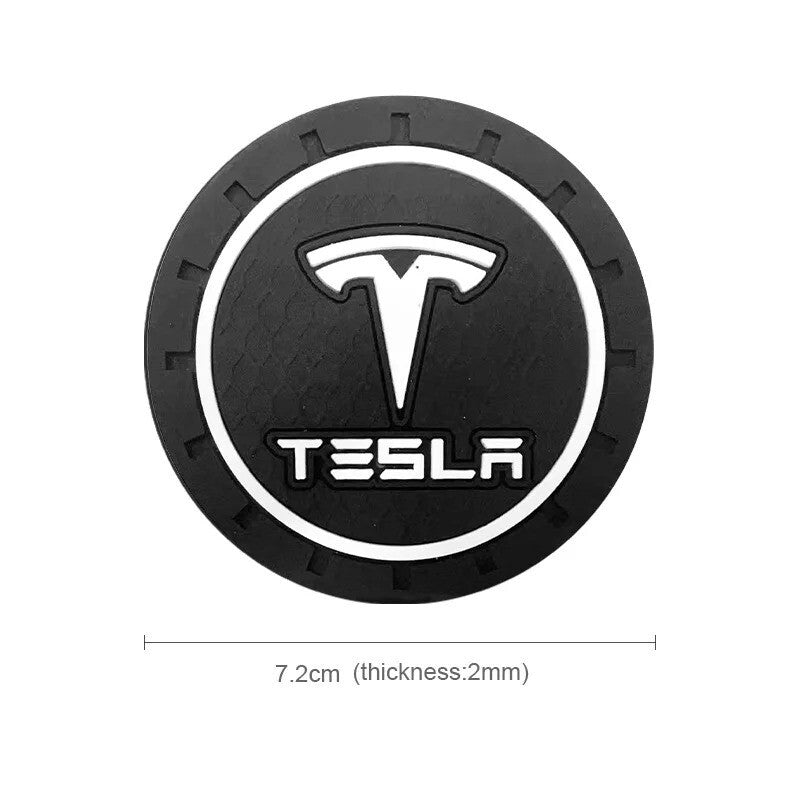 Car Coaster Cup Holder Anti-Slip Mat for Tesla Model 3 S X Y Accessories