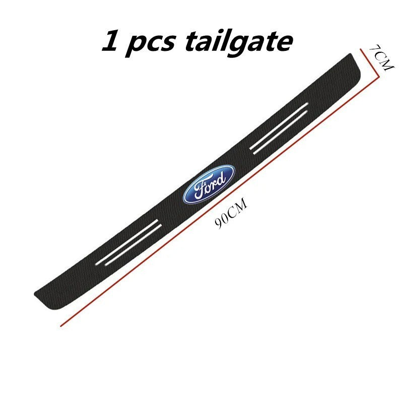 5PC Carbon Fiber Door Sill Protector for Ford Fiesta Kuga Ranger Transit ST