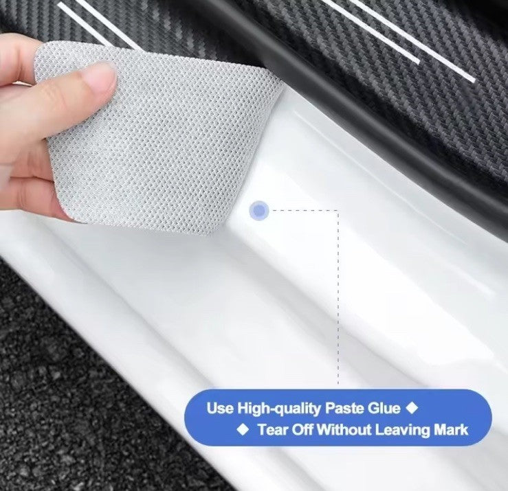 BMW Carbon Look Boot Sill Protective Sticker For All BMW Models