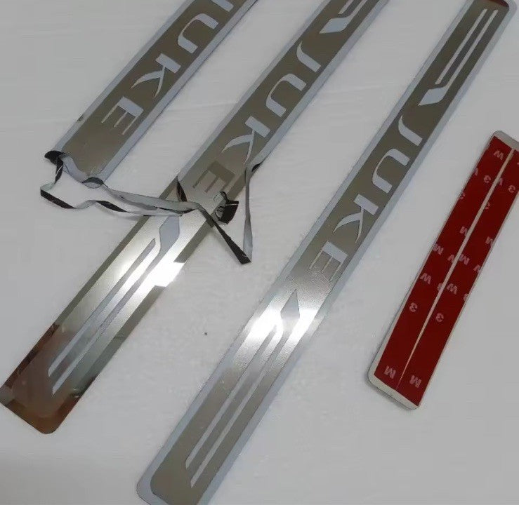 4Pcs Stainless Steel Door Sill Protective Scuff Plates For Nissan Juke