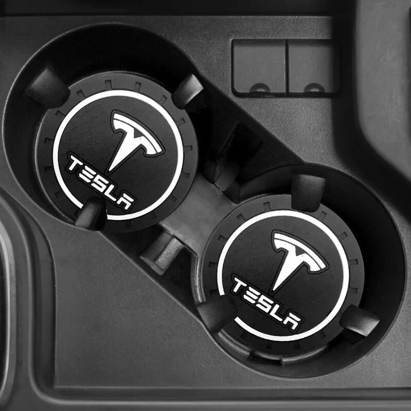 Car Coaster Cup Holder Anti-Slip Mat for Tesla Model 3 S X Y Accessories