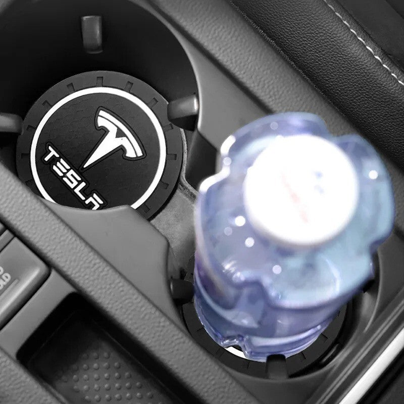 Car Coaster Cup Holder Anti-Slip Mat for Tesla Model 3 S X Y Accessories