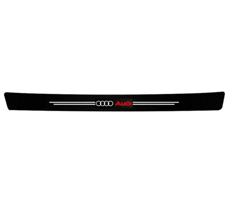 5Pcs Car Door Sill Protector ​Carbon Fibre Finish For Audi