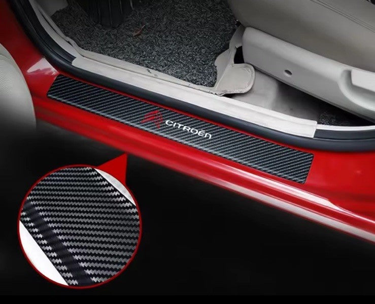 4PCS Car Door Sill Protective Strips For Citroen