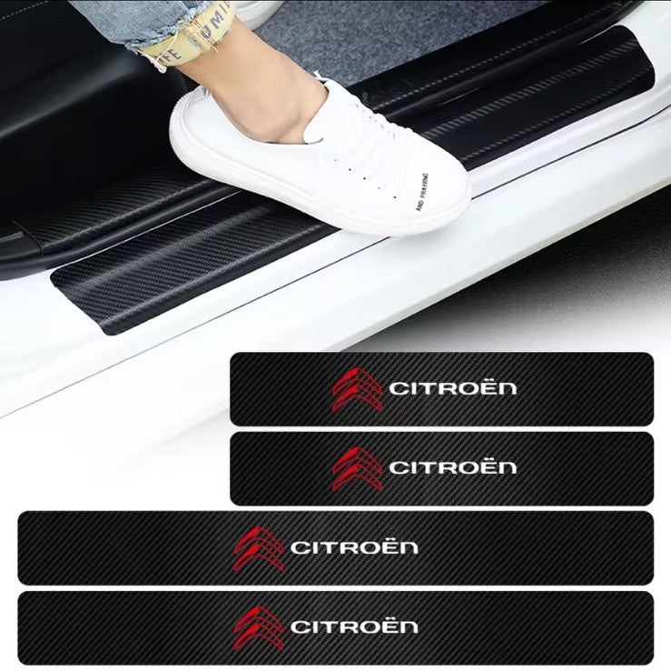 4PCS Car Door Sill Protective Strips For Citroen