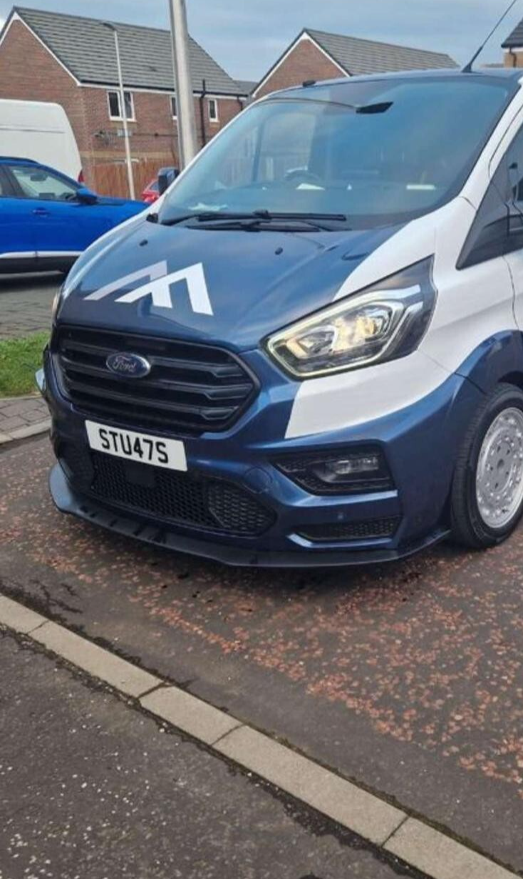 FORD TRANSIT CUSTOM- FACELIFT FRONT SPLITTER FOR MSRT