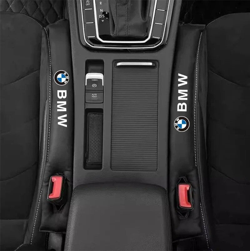 2PC Car Seat Gap Filler Leak Proof Cushion Strips For BMW X1 X3 X5 X7 G20 F30