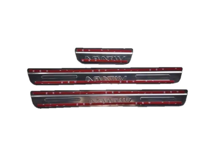 4Pcs Stainless SteelDoor Sill Protective Scuff Plates For Suzuki Vitara