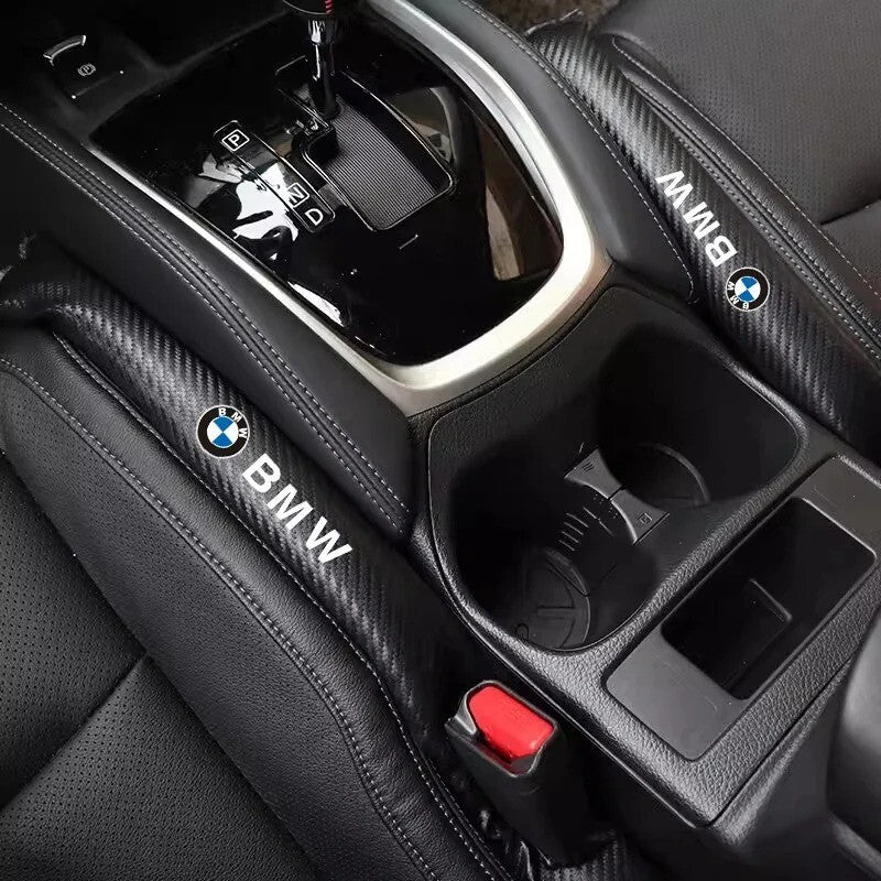 2PC Car Seat Gap Filler Leak Proof Cushion Strips For BMW X1 X3 X5 X7 G20 F30
