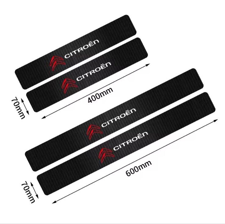 4PCS Car Door Sill Protective Strips For Citroen