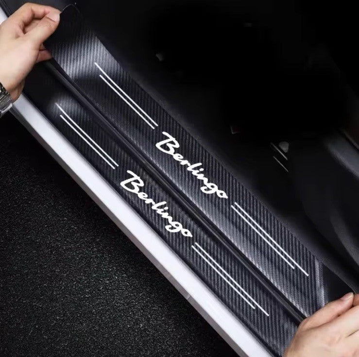 4pcs Car Door Sill Protective Strips For Citroen Berlingo