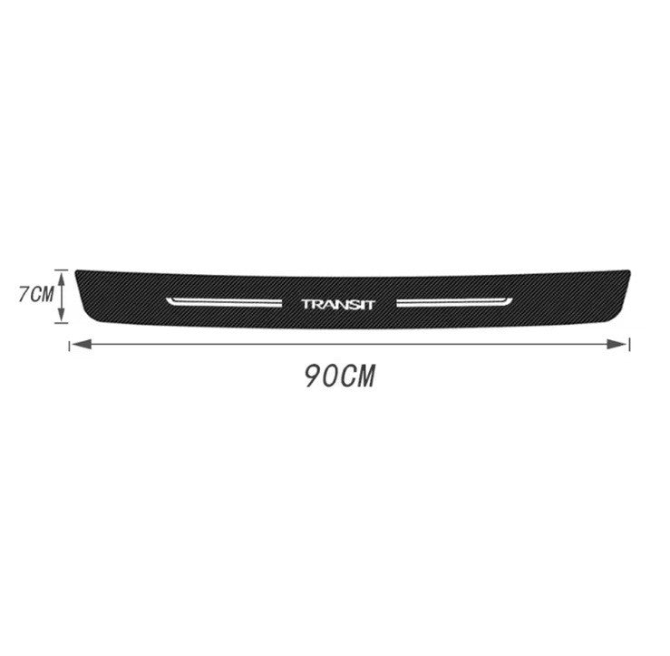 5PC Carbon Fiber Door Sill Protector for Ford Transit