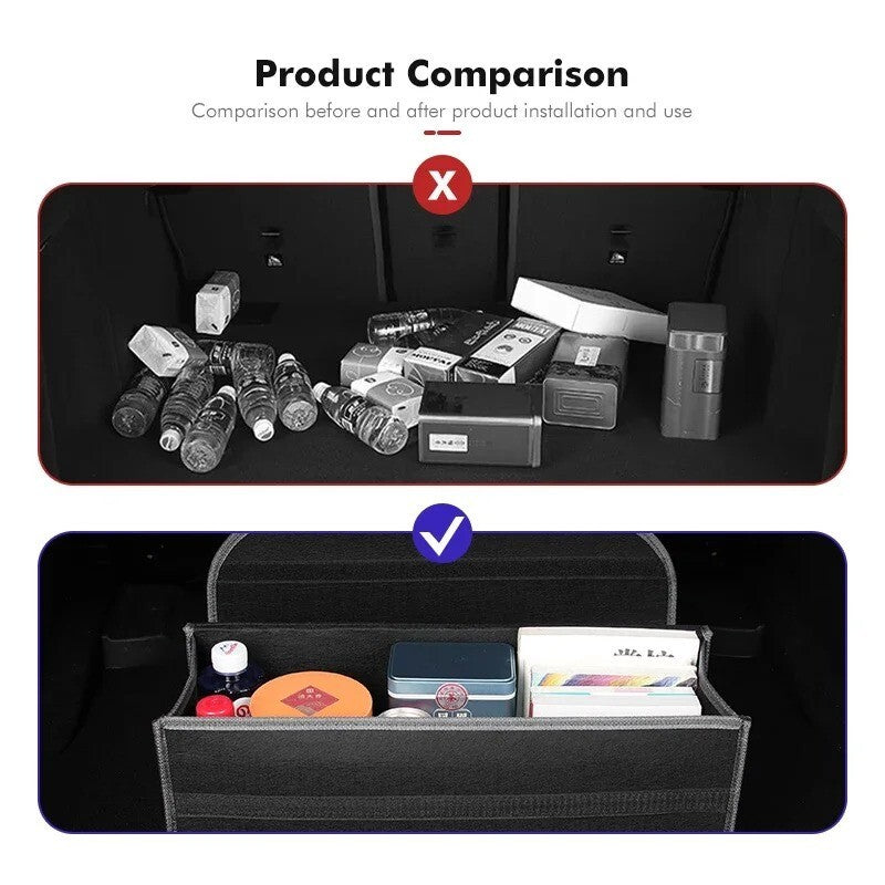 Car Trunk Storage Bag Felt Organizer Box for BMW G30 G20 M3 M5 X5 X3 E39 F30