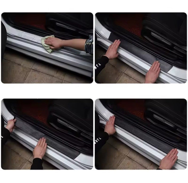 5 Pcs Car Door Sill And Boot Sill Protector For Audi S Line